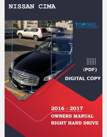 nissan cima 2016-2017 owners manual in english